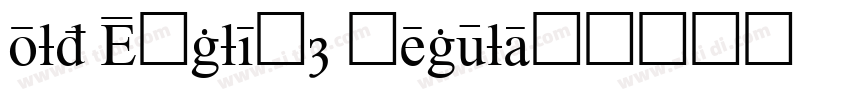 old English regular字体转换